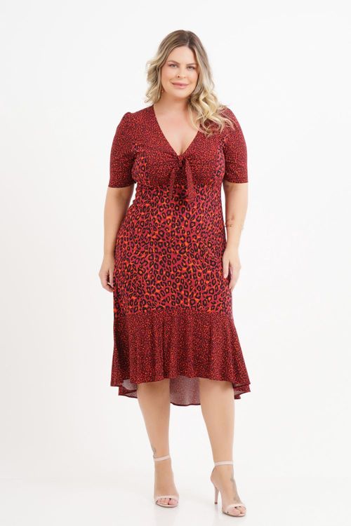 Vestido Plus Size Neli Midi
