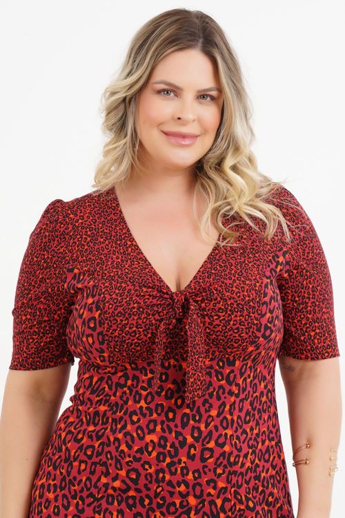 Vestido Plus Size Neli Midi