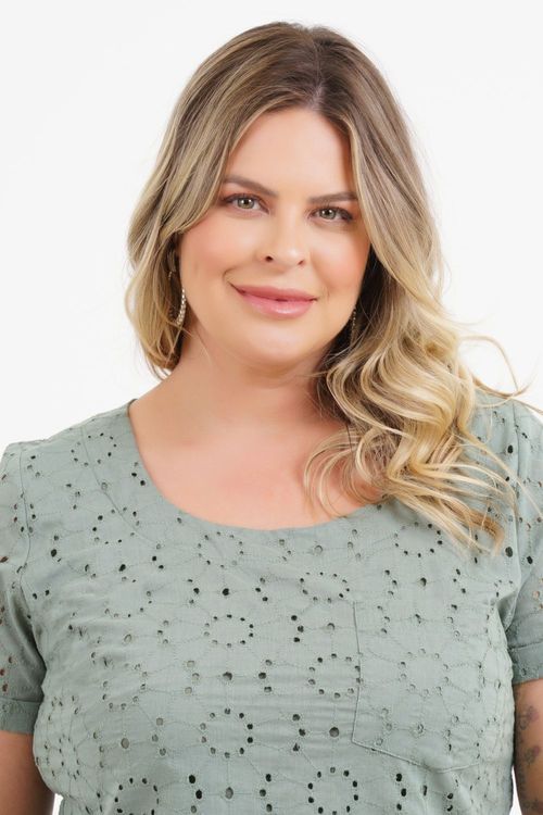Blusa Plus Size Clarice Laise Manga Curta