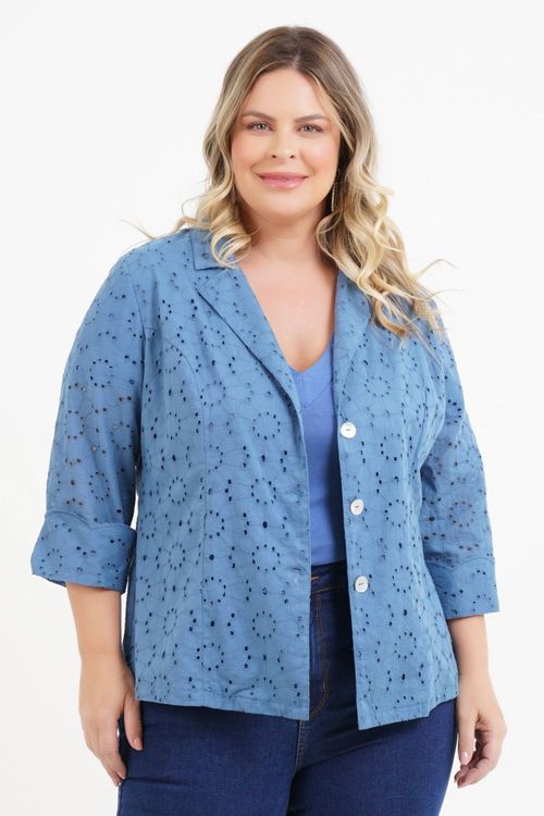 Blazer Plus Size Marcela Laise Manga 3/4