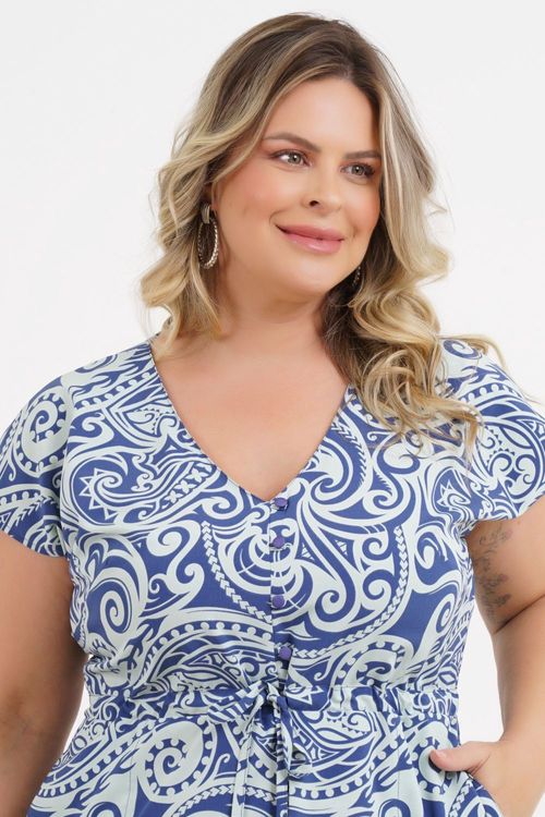 Vestido Plus Size Natália Médio