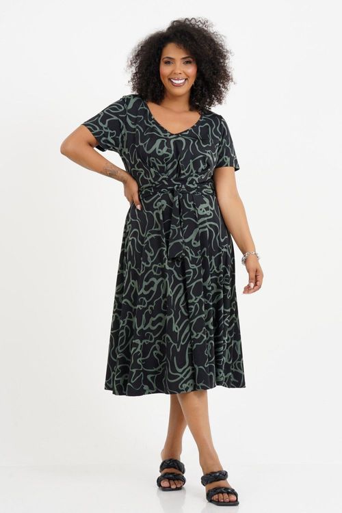 Vestido Plus Size Vanessa Midi