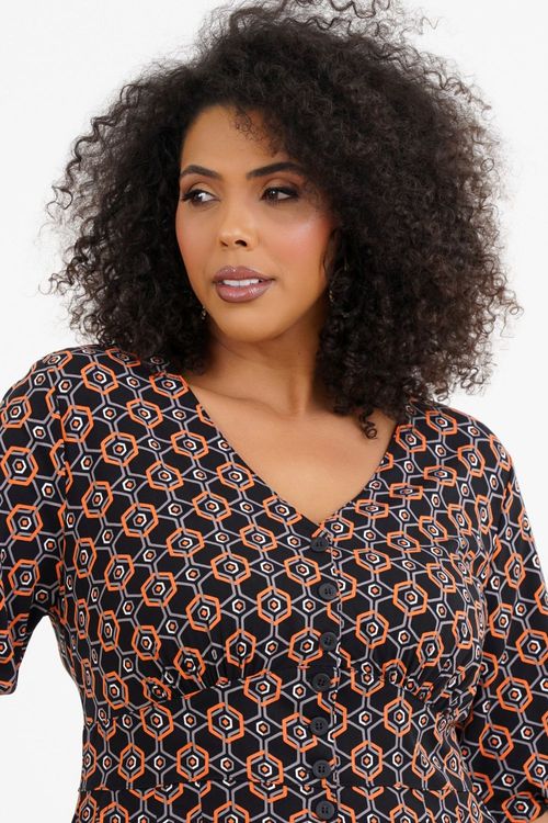 Vestido Plus Size Nádia Curto
