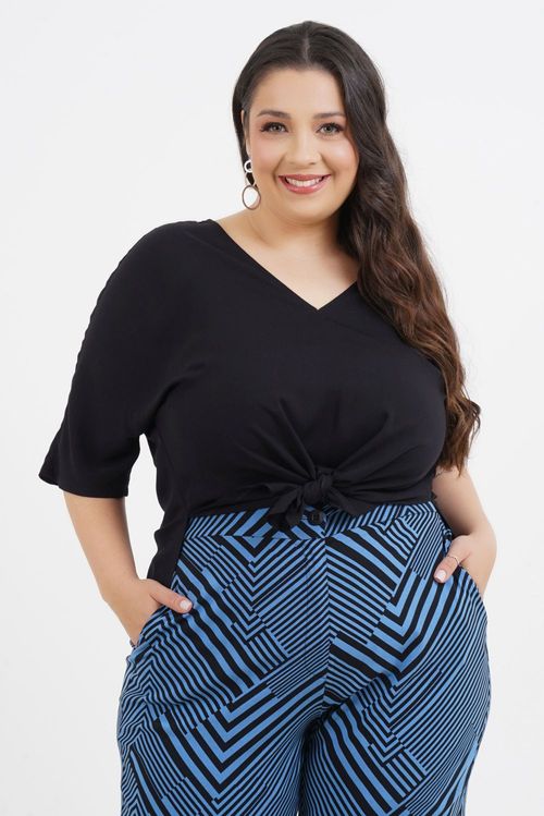 Blusa Plus Size Sandy Manga 3/4