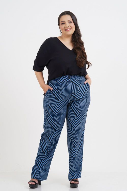 Calça Pantalona Plus Size Sandy