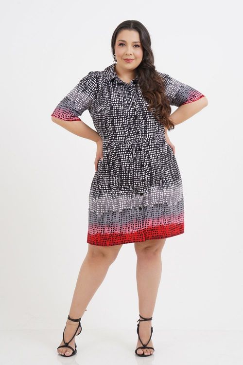 Vestido Plus Size Nicole Médio