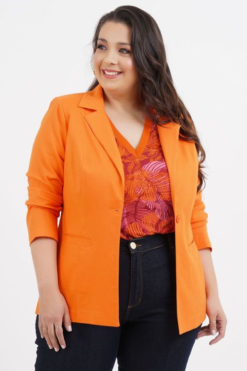 Blazer Plus Size Graziela Manga 3/4