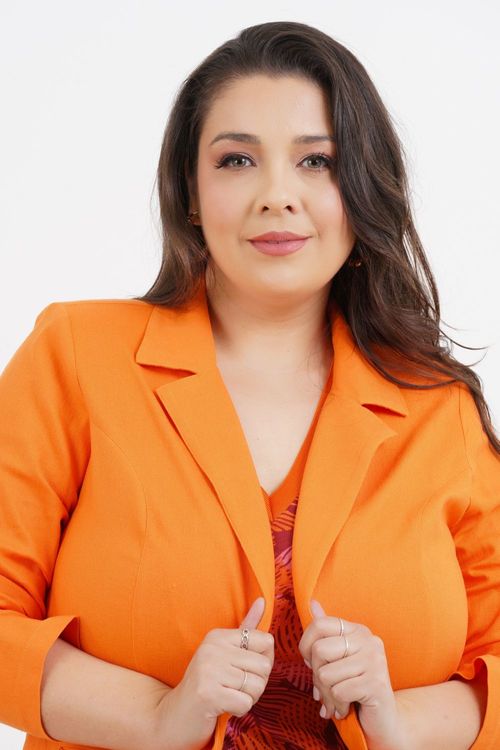 Blazer Plus Size Graziela Manga 3/4