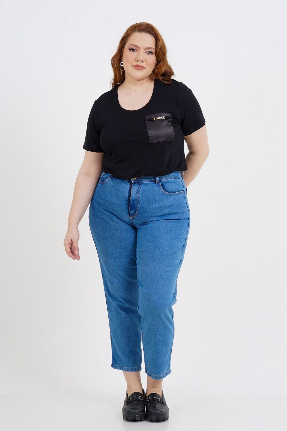 Calça Mom Plus Size Tamires Jeans - Program Moda