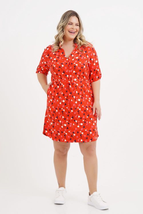 Vestido Plus Size Iolanda Curto