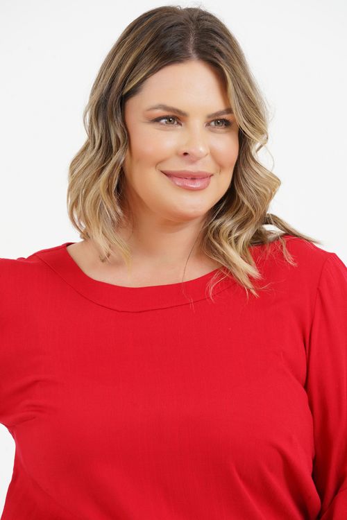 Blusa Plus Size Eva Manga 3/4