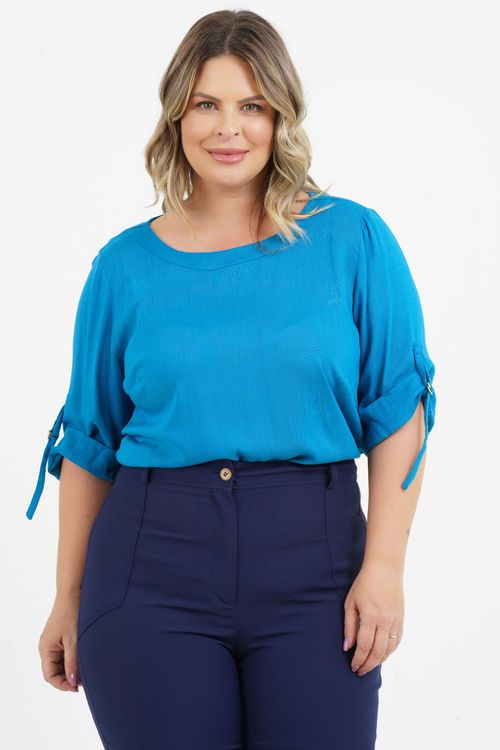 Blusa Plus Size Eva Manga 3/4