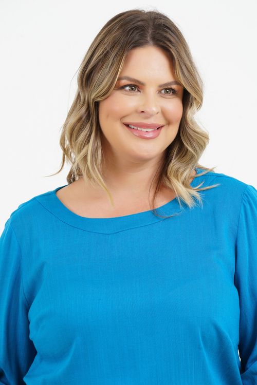 Blusa Plus Size Eva Manga 3/4