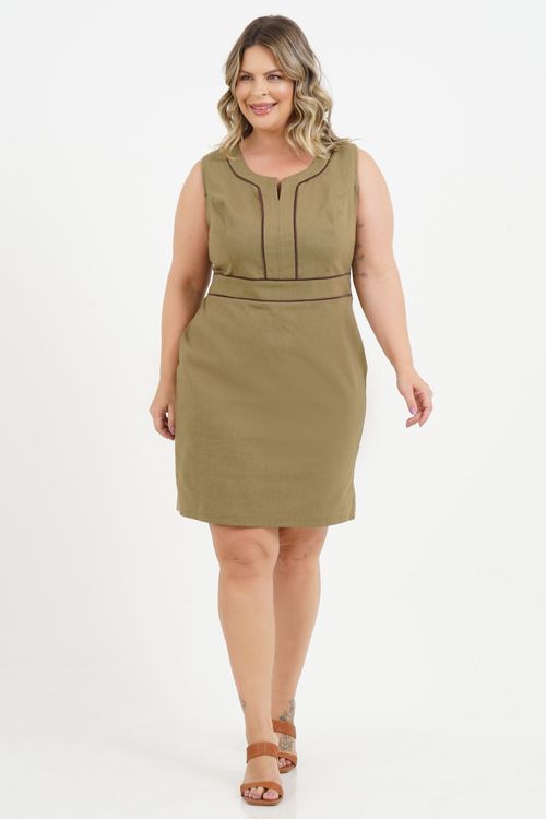 Vestido Plus Size Esmeralda Médio