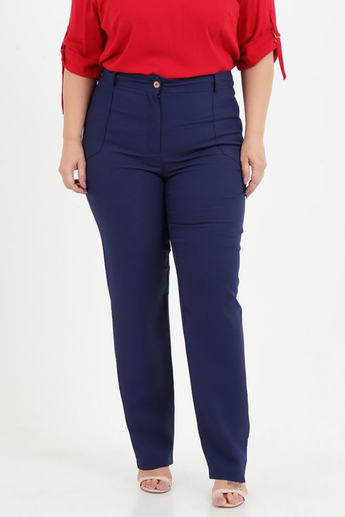 Calça Reta Plus Size Eloá