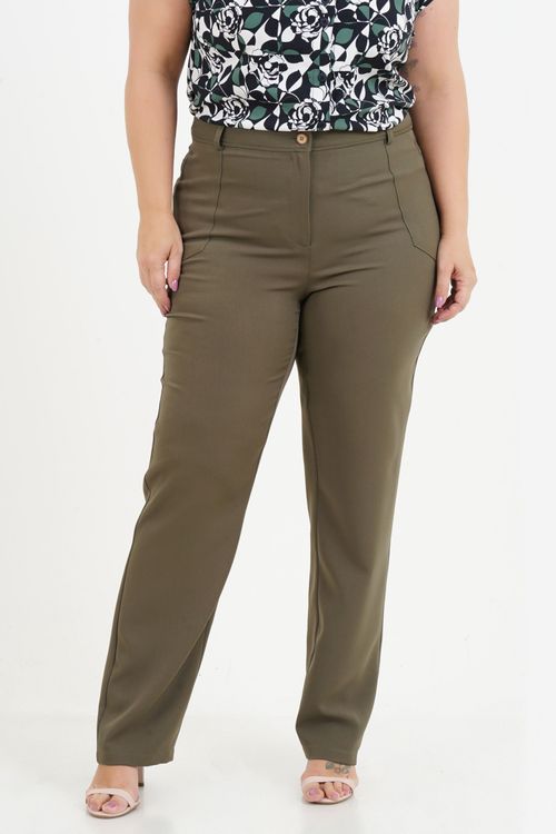 Calça Reta Plus Size Eloá