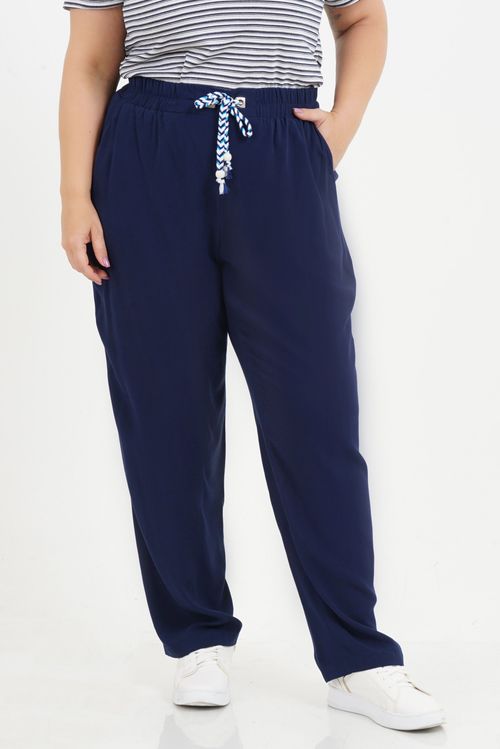 Calça Reta Plus Size Sabrina
