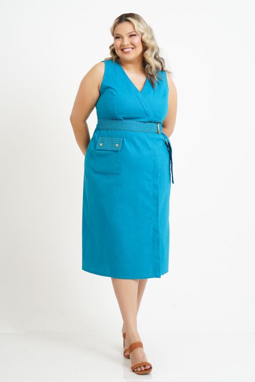 Vestido Plus Size Leila Midi