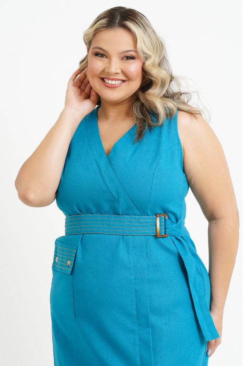 Vestido Plus Size Leila Midi