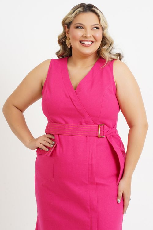 Vestido Plus Size Leila Midi