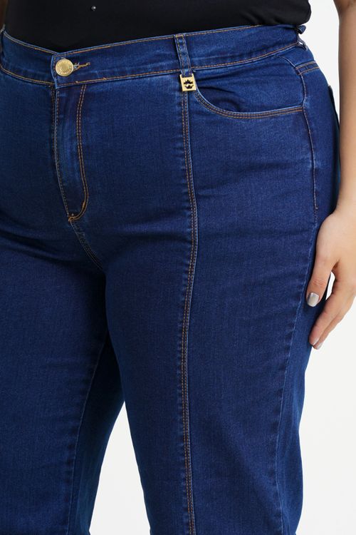 Calça Reta Plus Size Ivete Jeans