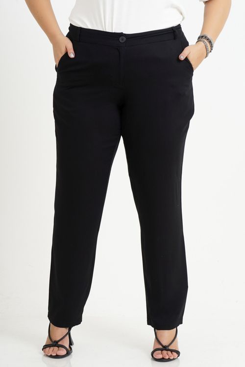 Calça Reta Plus Size Lívia