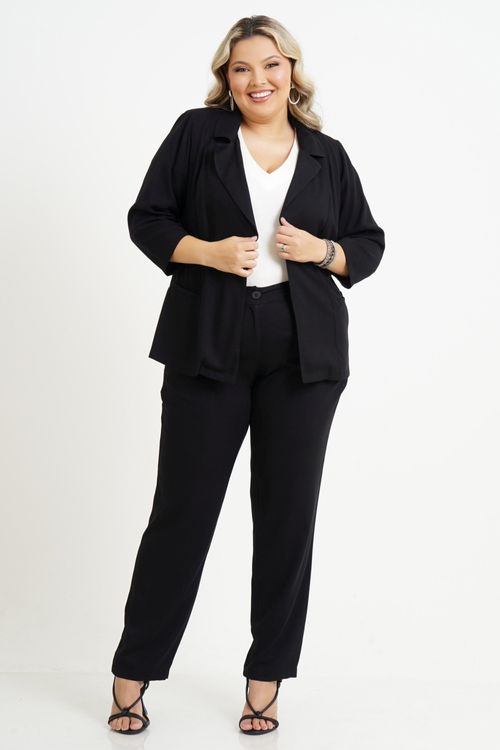 Calça Reta Plus Size Lívia