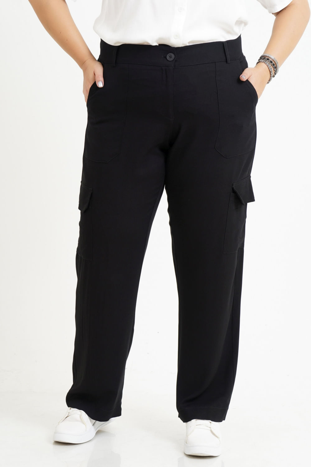 Calça Cargo Plus Size Júlia