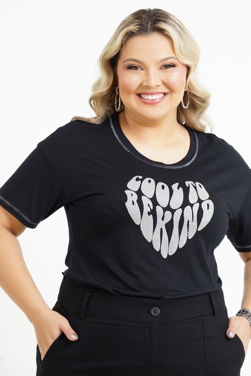 Blusa Plus Size Monica Manga Curta