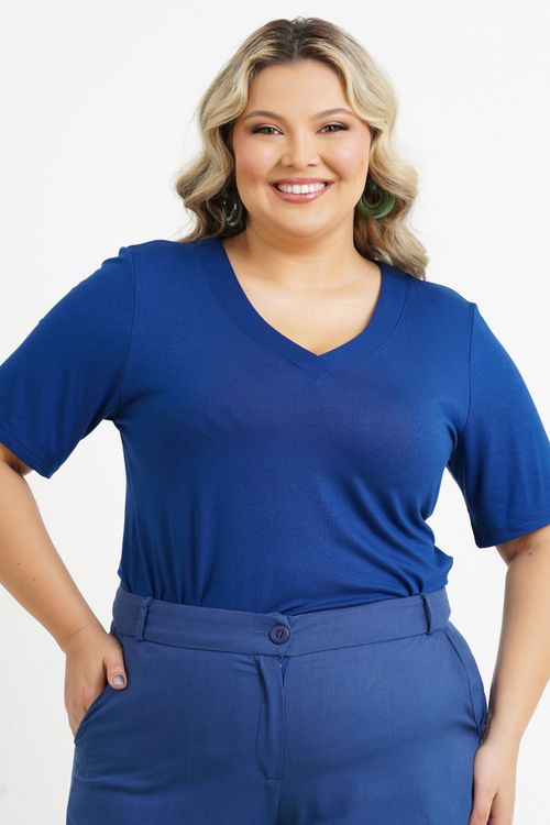 Blusa Plus Size Virgínia Manga 3/4