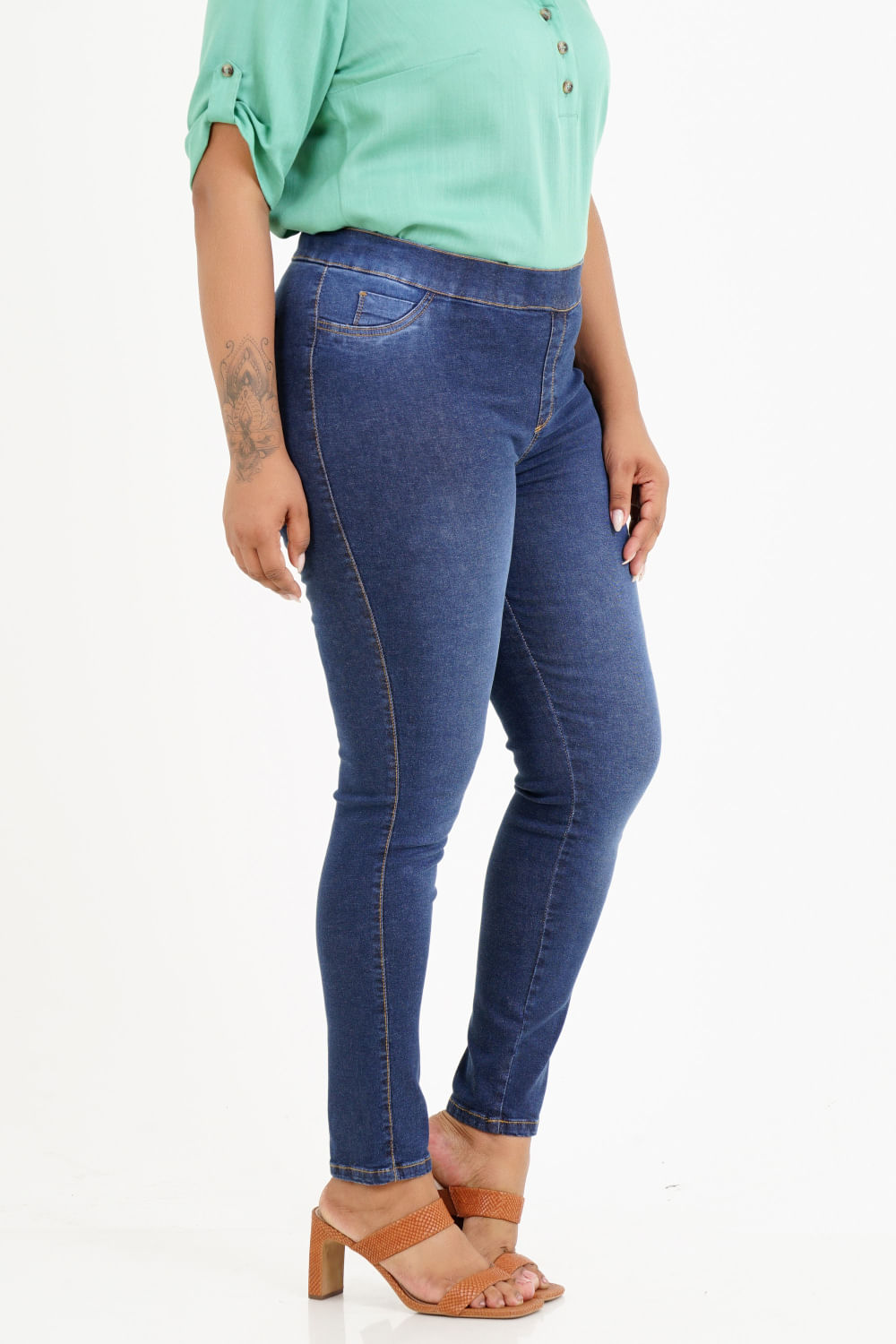 Calça Jegging Plus Size Barequeçaba Jeans - Program Moda