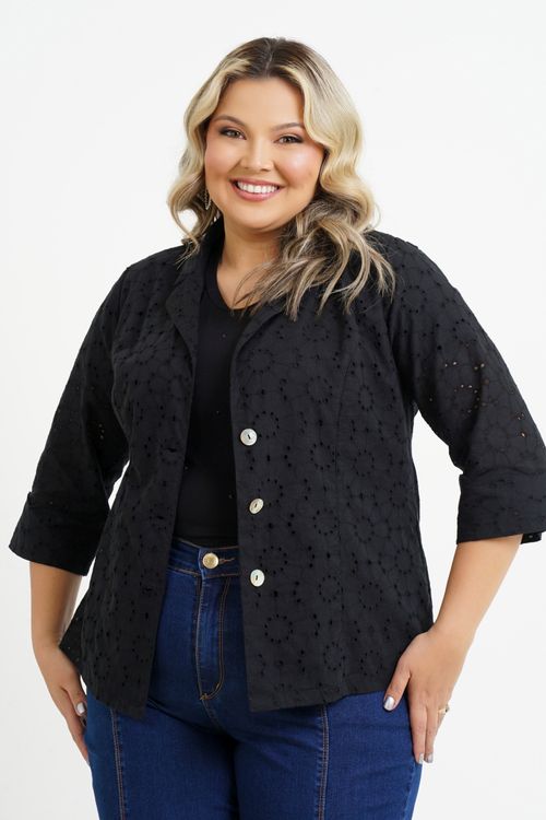 Blazer Plus Size Marcela Laise Manga 3/4