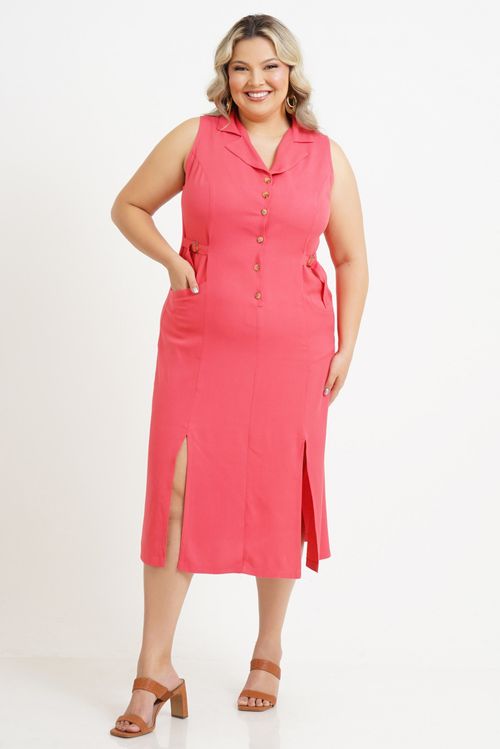 Vestido Plus Size Samantha Midi