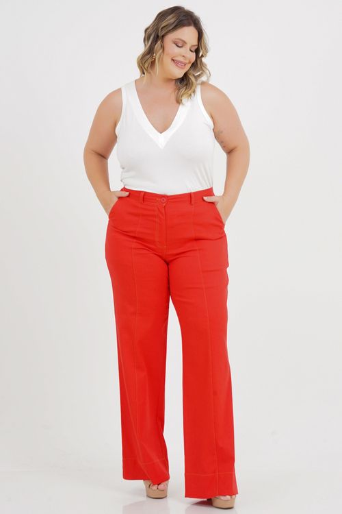 Calça Pantalona Plus Size Gisele