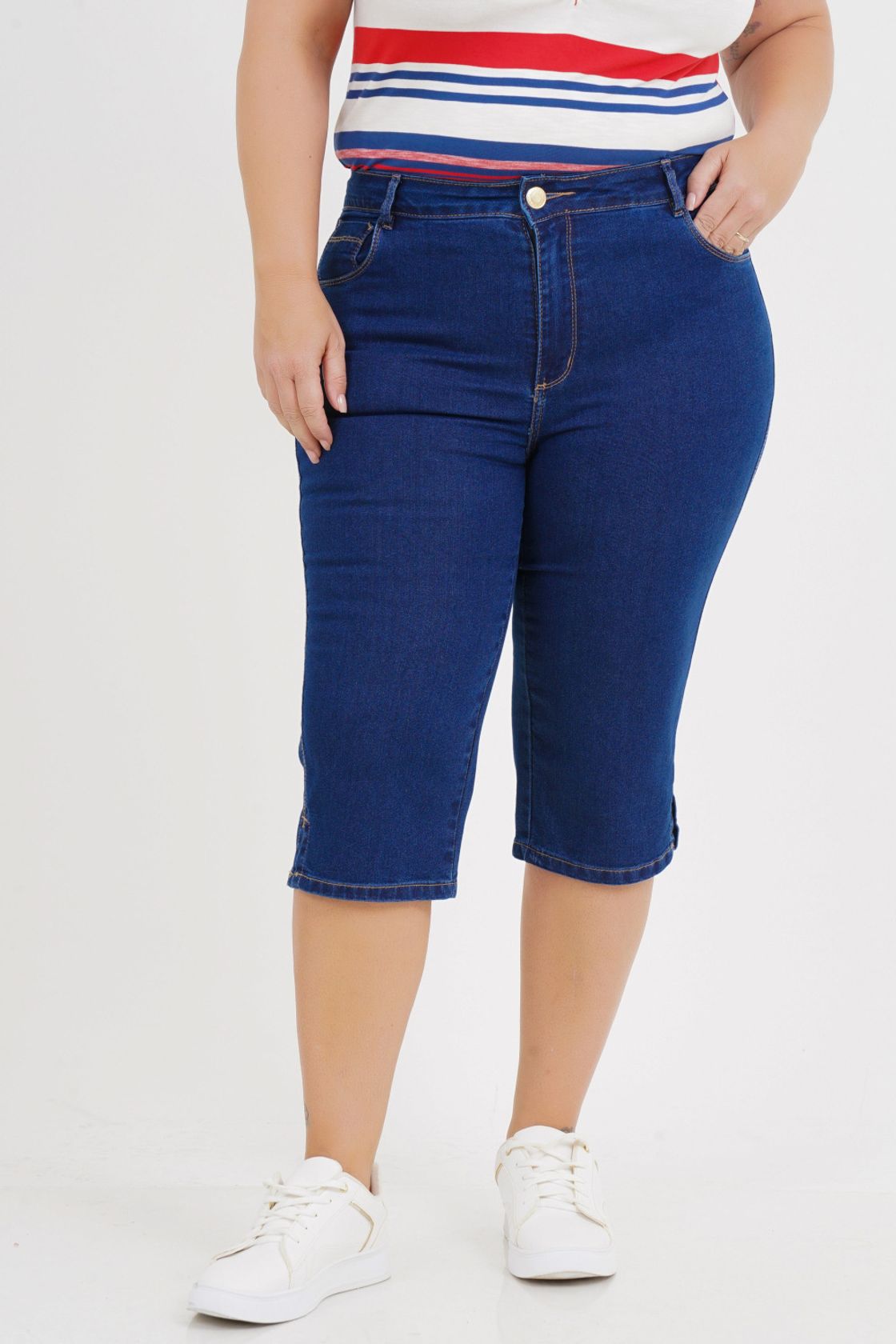 Bermuda corsario feminina store jeans