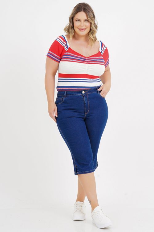 Calça Corsário Plus Size Luna Jeans