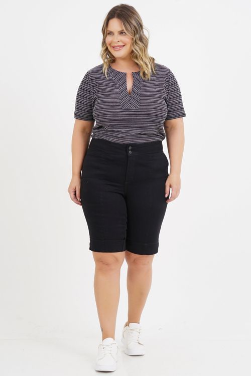 Bermuda Ciclista Plus Size Fiona