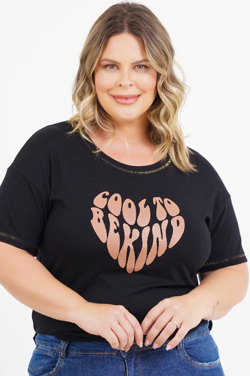 Blusa Plus Size Monica Manga Curta