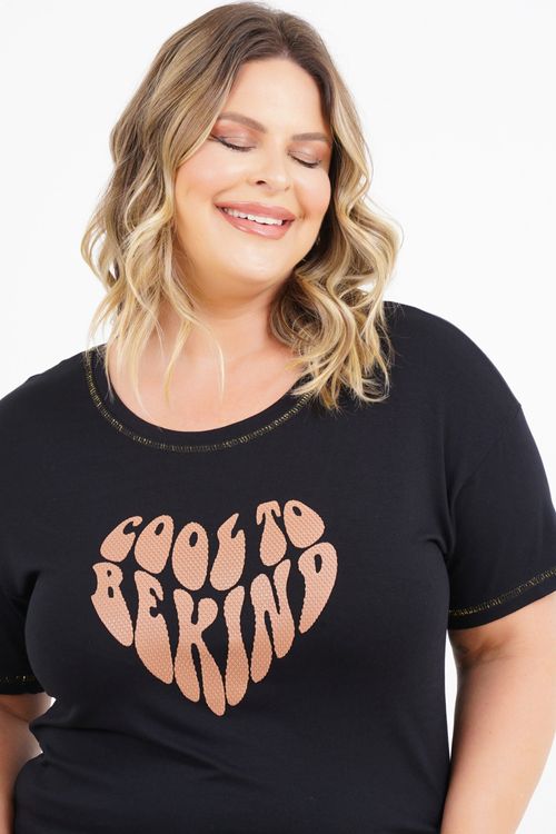 Blusa Plus Size Monica Manga Curta
