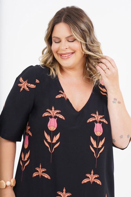 Vestido Plus Size Dominique Médio