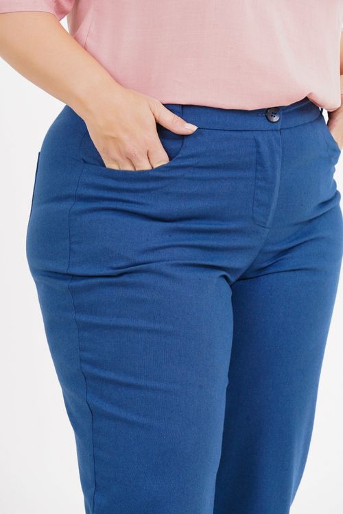Calça Cropped Plus Size Dinorah