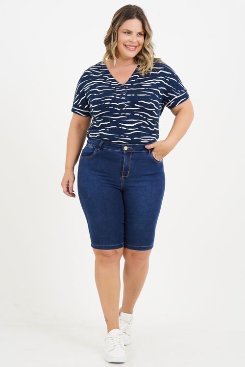 Blusa Plus Size Tauane Manga Curta