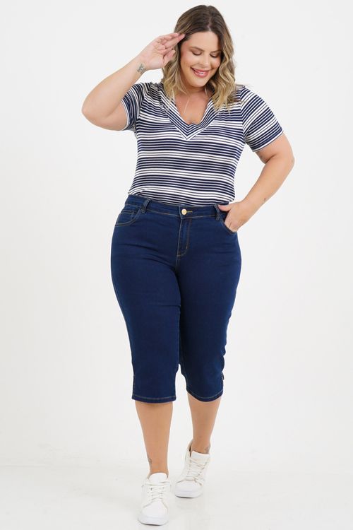 Blusa Plus Size Valentina Manga Curta