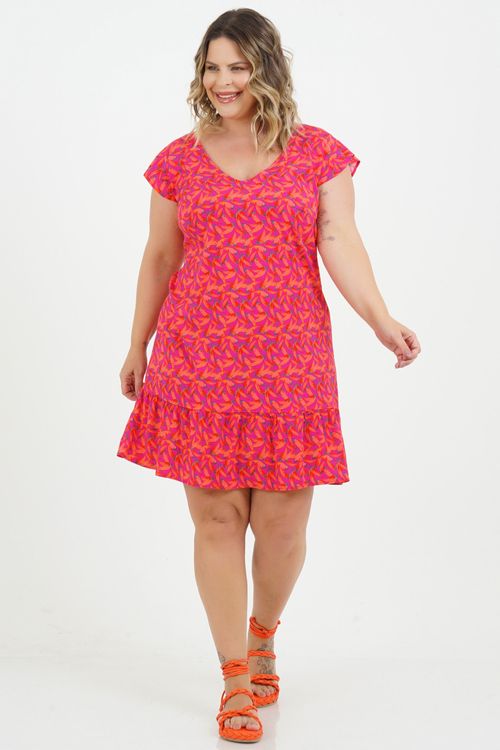 Vestido Plus Size Iza Curto