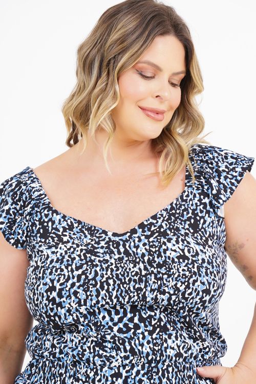 Blusa Plus Size Francisca Manga Curta