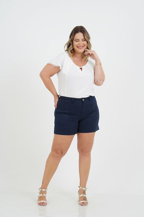 Blusa Plus Size Vitória Manga Curta