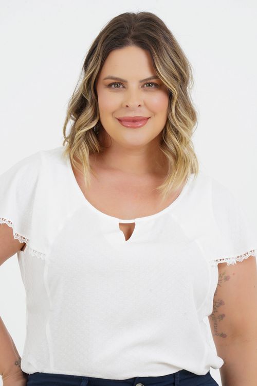 Blusa Plus Size Vitória Manga Curta