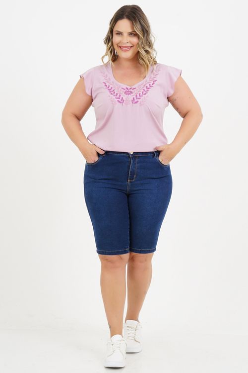 Blusa Plus Size Angélica Manga Curta