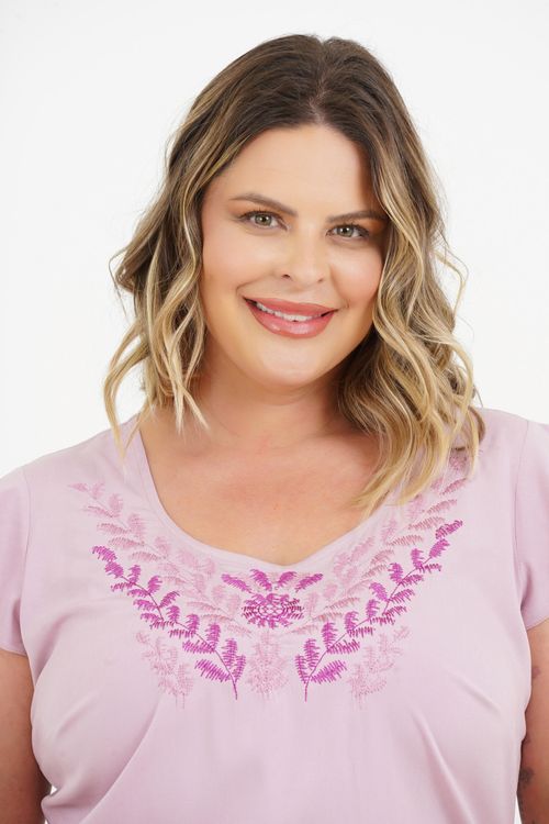Blusa Plus Size Angélica Manga Curta