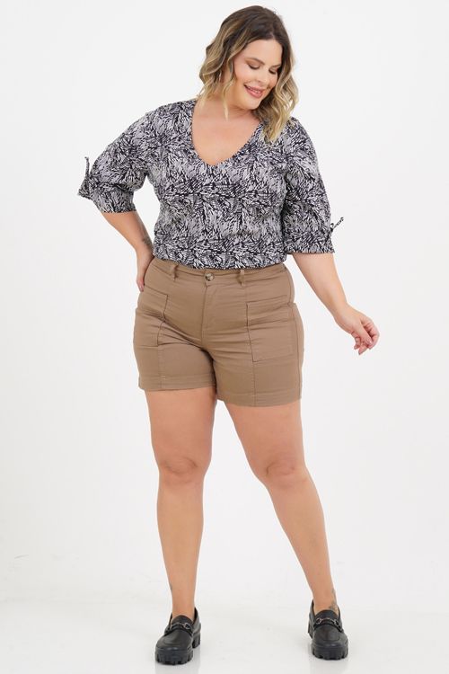 Blusa Plus Size Emma Manga 3/4